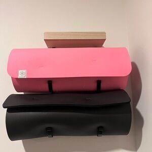 Yoga mat shelf holder